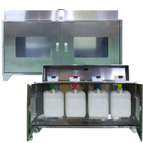 JI-CSF4 폐수통보관함 폐액깔때기겸용 SUS 4구 스테인리스